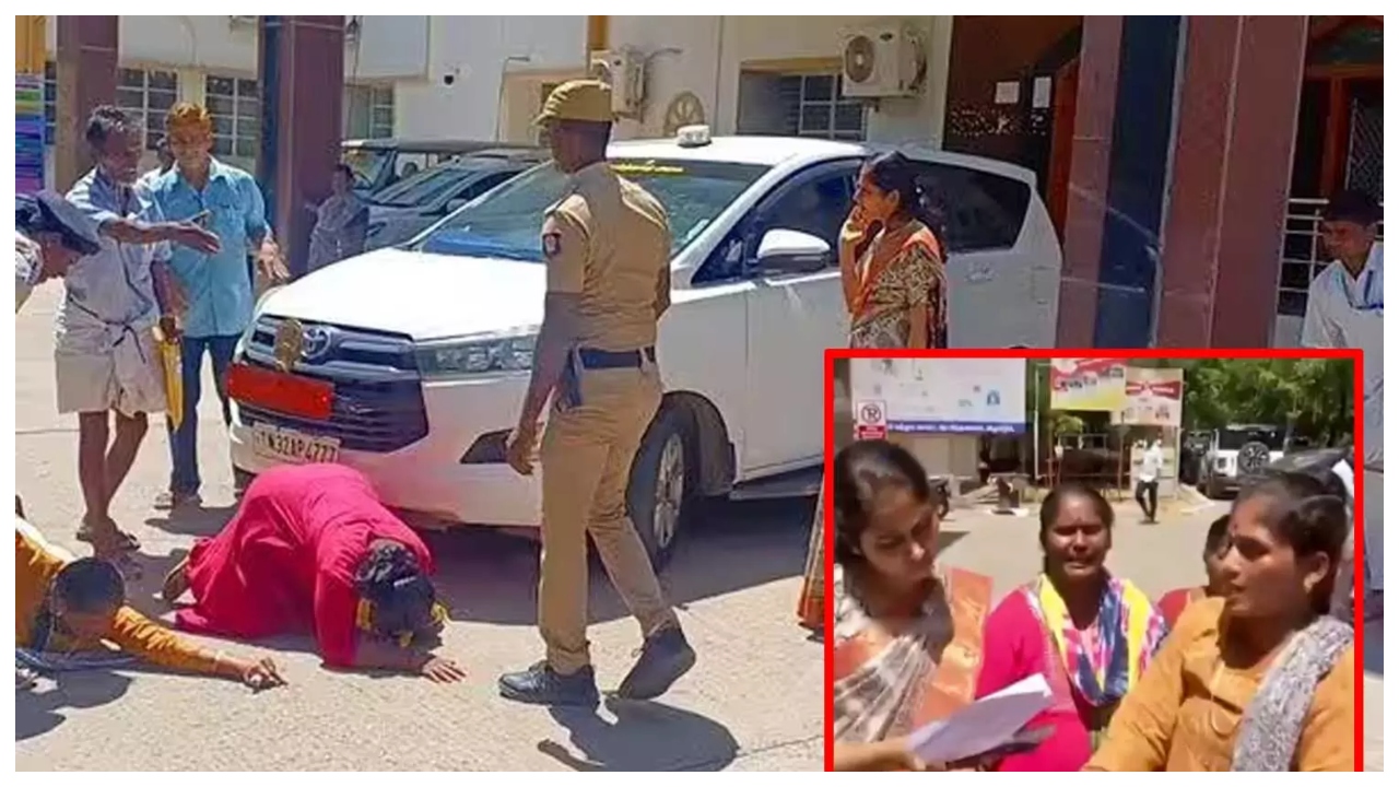 எனக்கு நீதி வேணும்… ஆட்சியர் அலுவலகத்தில் தர்ணா போராட்டத்தில் ஈடுபட்ட இளம்பெண்… கணவர் குடும்பத்தினர் மீது நடவடிக்கை எடுக்குமாறு கோரிக்கை…!!