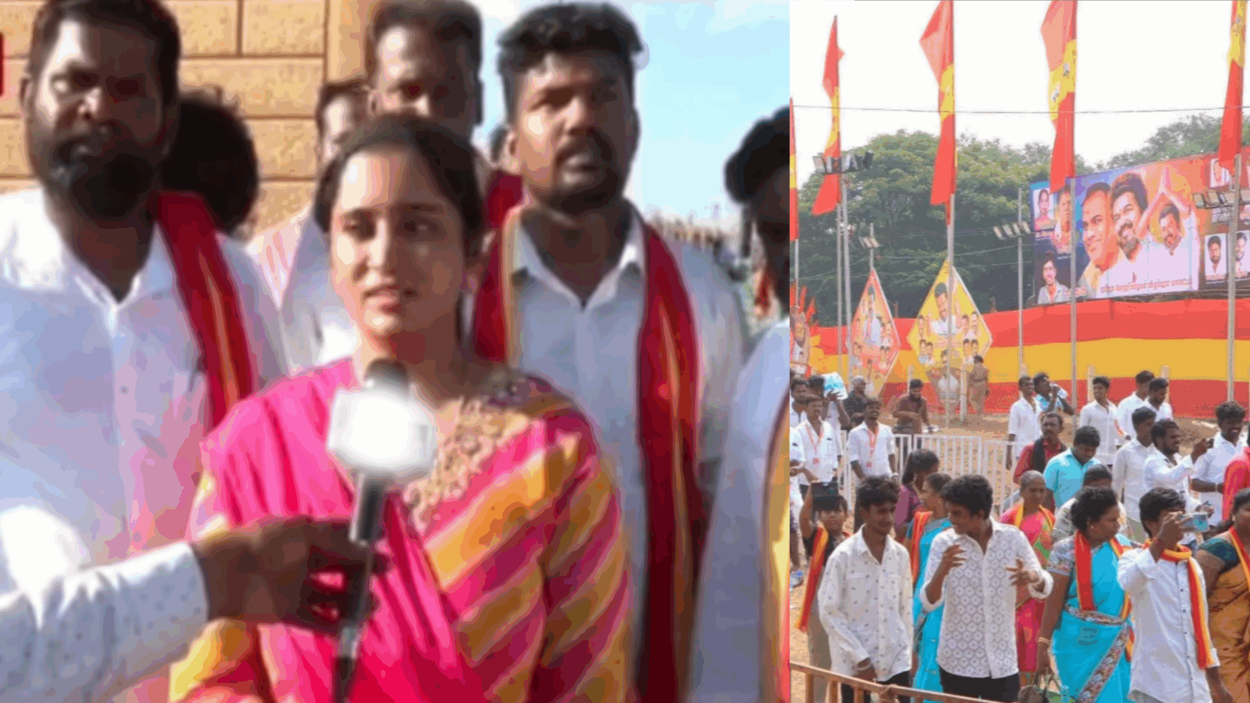 “75 வருஷ பாரம்பரிய கட்சின்னு சொல்றீங்க”… அப்புறம் ஏன் இரவோட இரவா இப்படி… விஜய் மீது அவ்வளவு பயமா…? இதுலேயே தெரியுது தவெக சரித்திரம் படைப்பது உறுதி.. பெண் பரபரப்பு பேட்டி..!!!