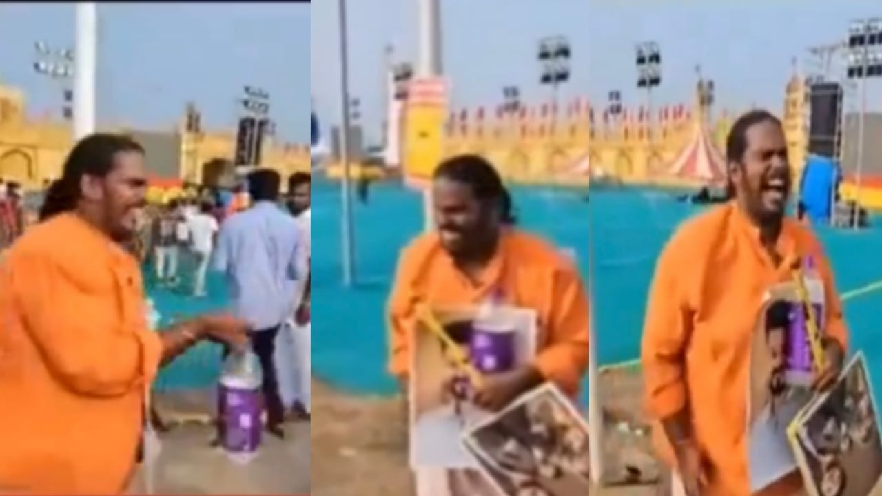 TVK மாநாடு..!! விஜய் போலவே நடித்துக் காட்டிய கேரள ரசிகர்… அட்ராசிட்டி தாங்க முடியலப்பா… உச்சி வெயிலிலும் உச்சகட்ட நடிப்பு… வீடியோ வைரல்..!!!