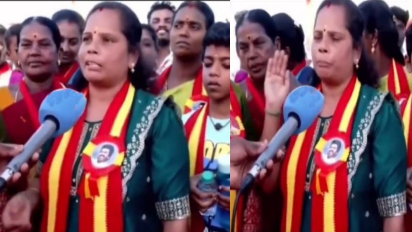 அணில் மாதிரி இருக்கணும்..! தவளை மாதிரி சும்மா தண்ணிக்குள்ள இருந்து கத்திட்டு.. நம்ம பசங்களையே அடிச்சுட்டு…  முதல்ல சொல்லி கொடுங்கப்பா.. சீமானை அட்டாக் செய்த TVK மகளிர்கள்..!!