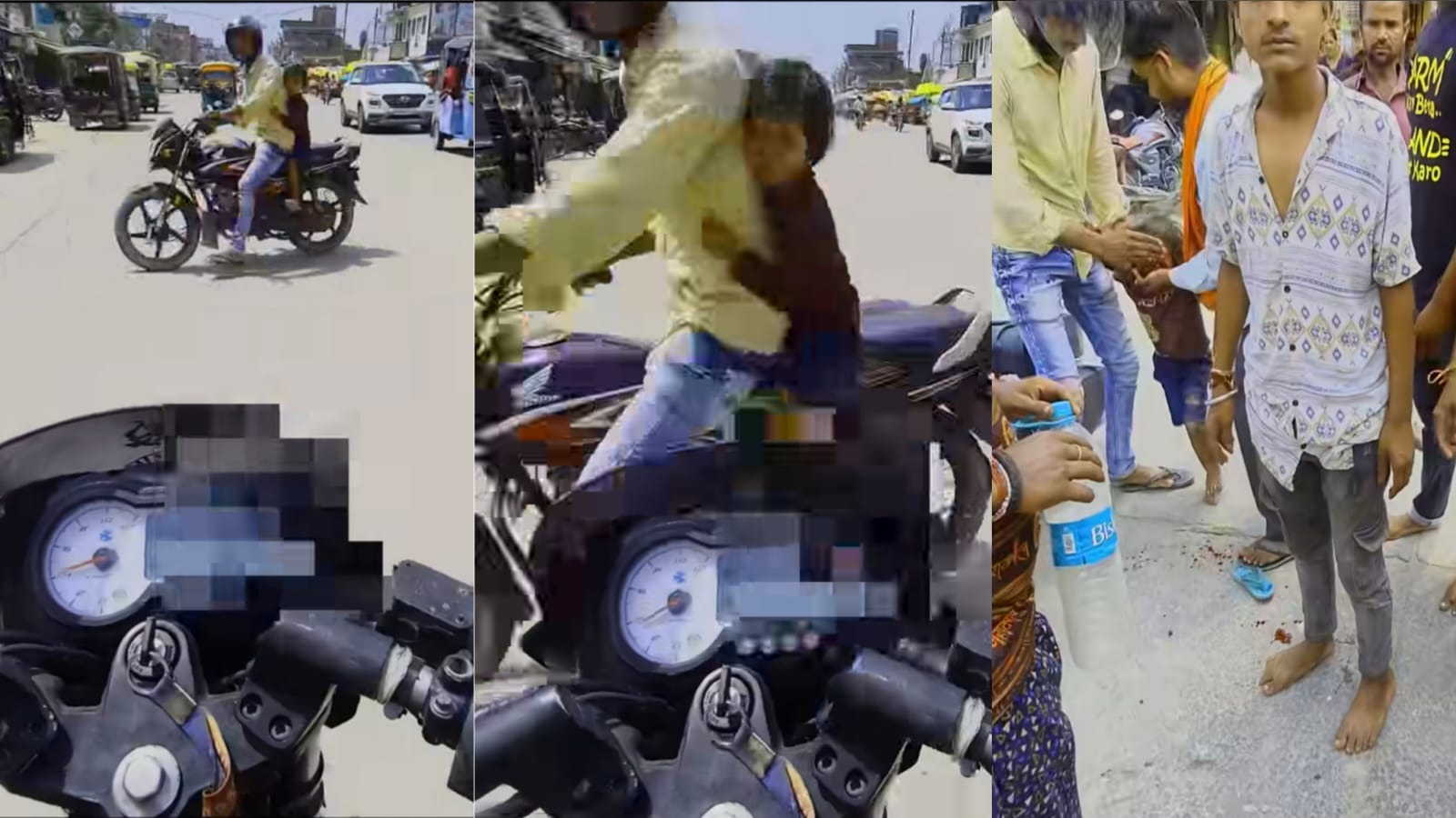 வந்தவனும் தப்பு… இடிச்சவனும் தப்பு… ரத்தம் சொட்ட சொட்ட நின்ற சிறுவன்… மனதை பதறவைக்கும் பகீர் வீடியோ…!!