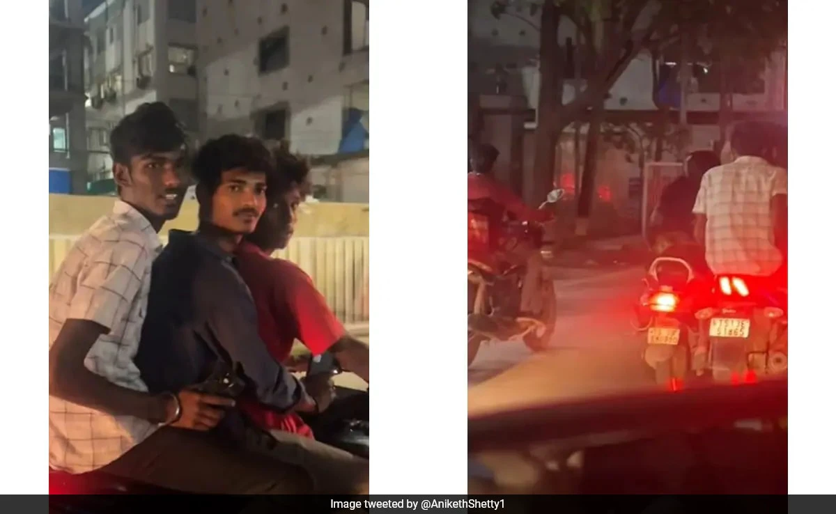 ஏய் என்ன பண்ணிட்டு இருக்கீங்க?… சாலையில் நடந்து சென்ற பெண்களை ஈவ் டீசிங் செய்த 3 இளைஞர்கள்…. தைரியமாக செல்போனில் வீடியோ பதிவு செய்த பெண்… வைரலாகும் அதிர்ச்சி வீடியோ…!!!