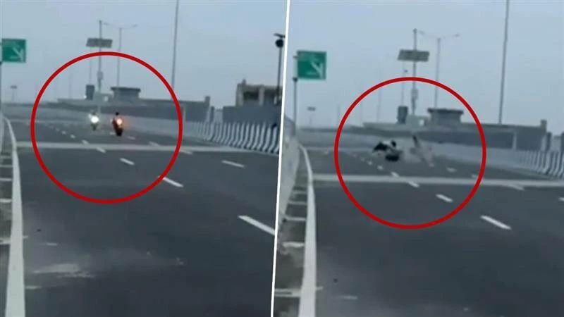 நடுரோட்டில் இரு சக்கர வாகனத்தில் சாகசம் செய்த வாலிபர்கள்… நேருக்கு நேர் பயங்கரமாக மோதி… 2 பேர் பலி… ஒருவர் படுகாயம்… வைரலாகும் அதிர்ச்சி வீடியோ…!!!