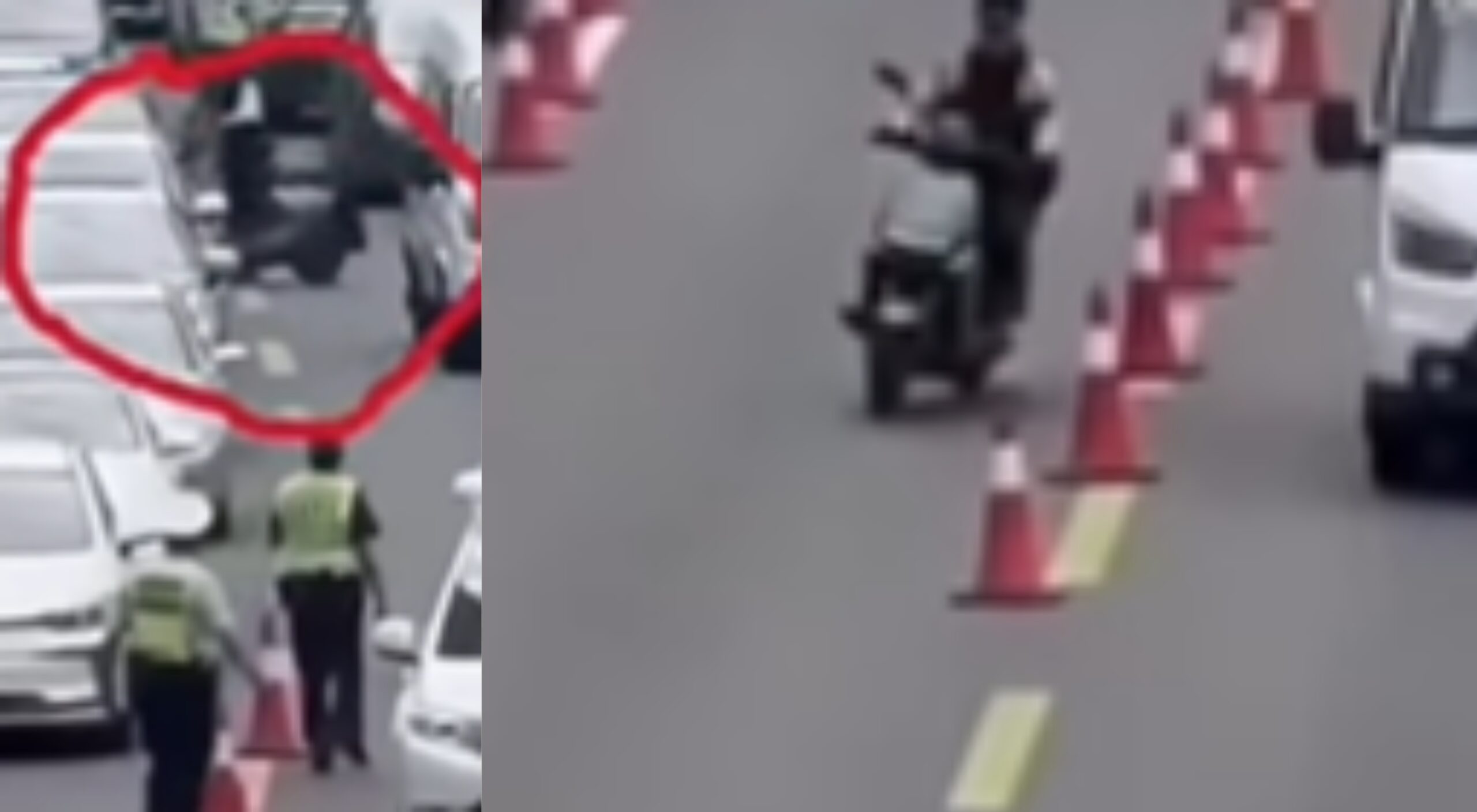 டூர்ர்ர் ஓடிட்டேன்-ல…. 8 சீன போலீசுக்கு…. “U-TURN ல் தண்ணி காட்டிய இளைஞர்” இணையத்தில் வைரலாகும் வீடியோ…!!