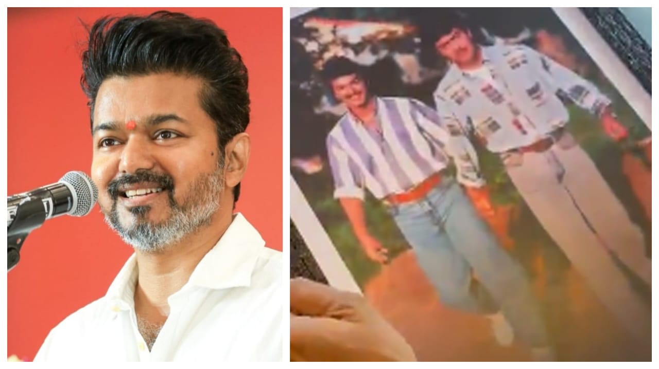 நண்பேன்டா..! “அஜித்-விஜய் போட்டோவை பரிசாக வழங்கிய தொண்டர்”… தவெக தலைவர் செய்த தரமான சம்பவம்… வைரலாகும் வீடியோ…!!!