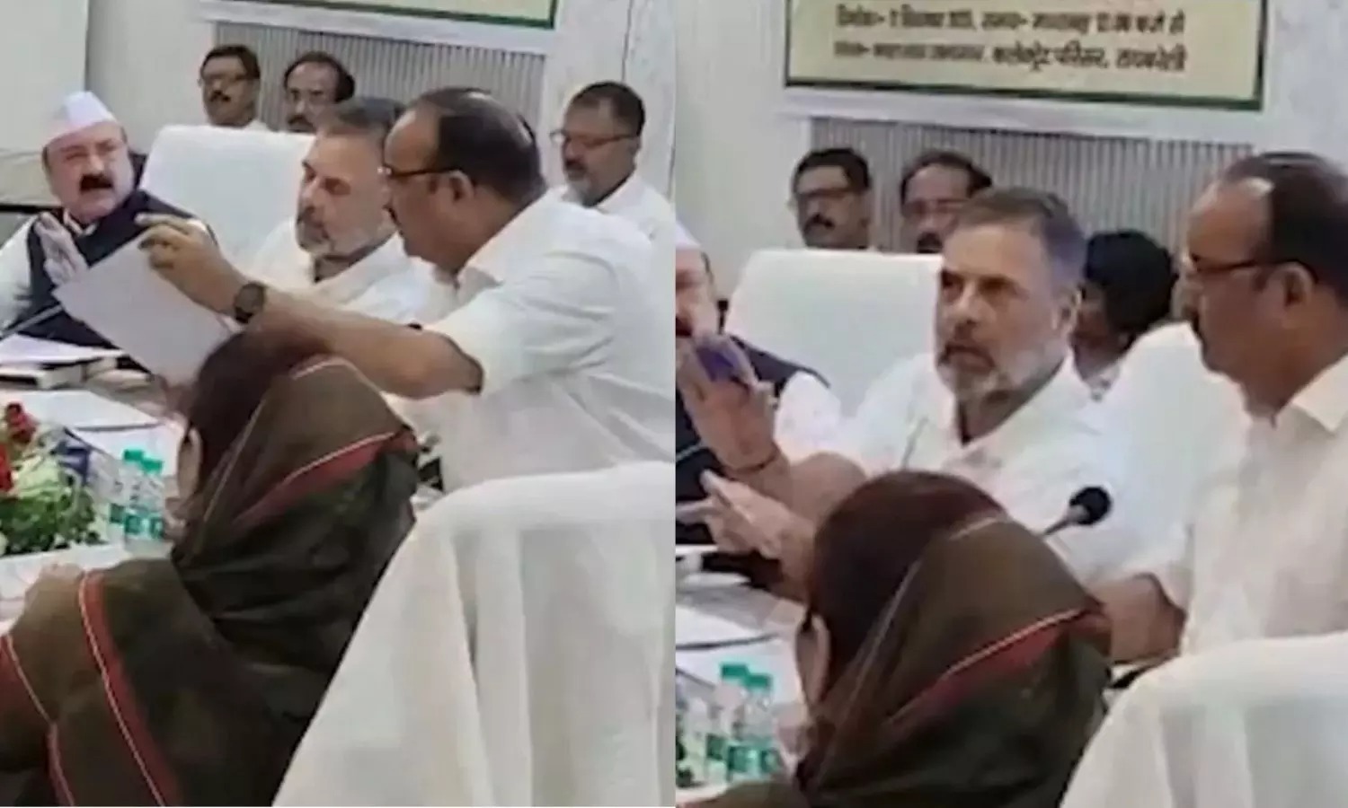 “பரபரப்பான மீட்டிங்”… வெடித்த சண்டை… ராகுல் காந்திக்கும் உபி அமைச்சருக்கும் காரசார வாக்குவாதம்… நடந்தது என்ன..? வைரலாகும் வீடியோ..!!!
