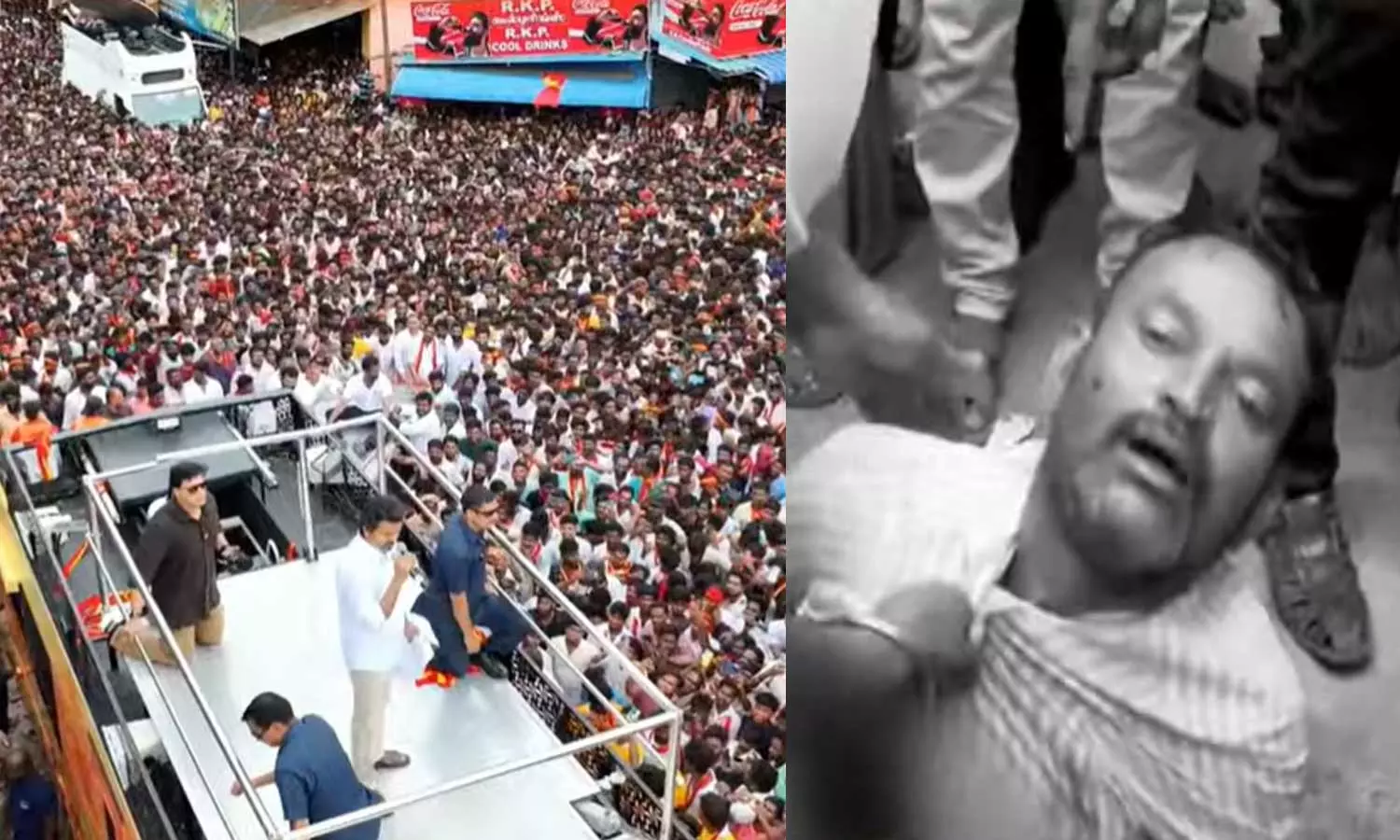 தவெக தேர்தல் பரப்புரை…கூட்டத்தில் பெண்ணிடம் செயின் பறிப்பு… இளைஞரை அடித்து உதைத்த தொண்டர்கள்… பரபரப்பு சம்பவம்..!!!