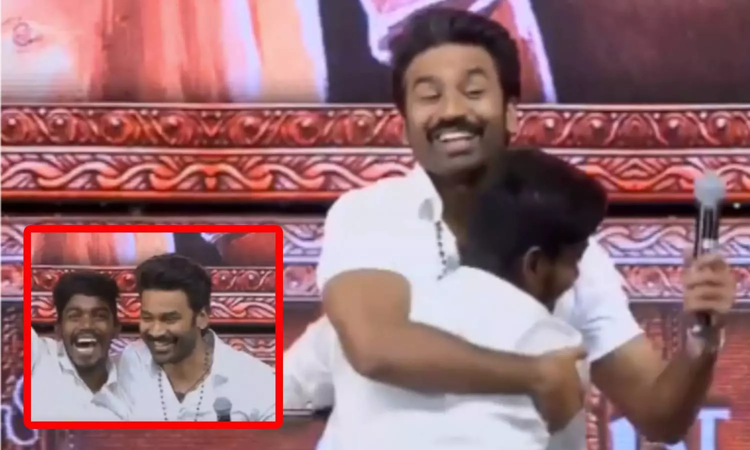 “இட்லி கடை பட நிகழ்ச்சி”.. திடீரென மேடையில் ஏறி கட்டிபிடித்த ரசிகர்… யோசிக்காமல் நடிகர் தனுஷ் செய்த விஷயம்.. நெகிழ்ச்சி சம்பவம்..!!!