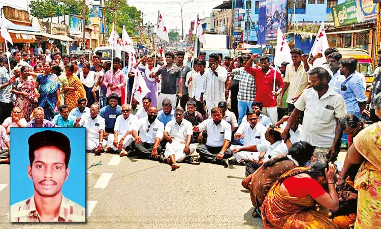 தமிழகத்தில் பயங்கரம்..! “10 வருஷ காதல்”… வாலிபர் துடிக்க துடிக்க வெட்டி படுகொலை… காதலியின் சகோதரர்கள் உட்பட 5 பேர் கைது… மயிலாடுதுறையில் பரபரப்பு..!!!