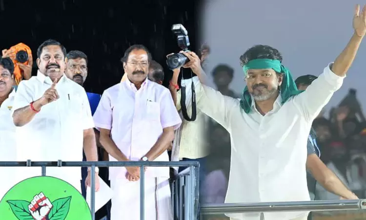 தமிழ்நாட்டு மக்கள் அப்படி சொல்லல…! “திமுக-தவெக இடையே தான் 2026 தேர்தலில் போட்டியா..? எடப்பாடி ரியாக்ஷன் இதுதான்…!!!