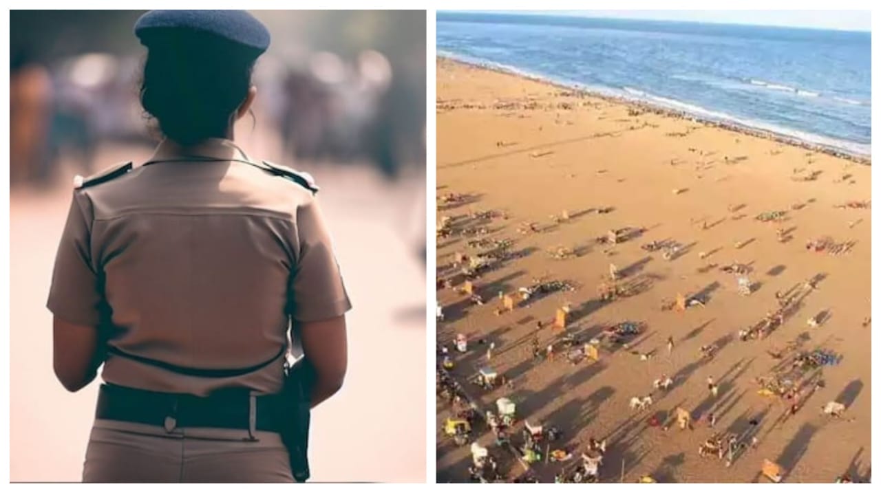 பெண் போலீஸ் கிட்டையே வேலையை காட்டிய வடமாநில வாலிபர்கள்…! “பட்டப்பகலில் ஆபாசமாக பேசி பாலியல் அத்துமீறல்”… மெரினாவில் நடந்த அதிர்ச்சி சம்பவம்..!!!!