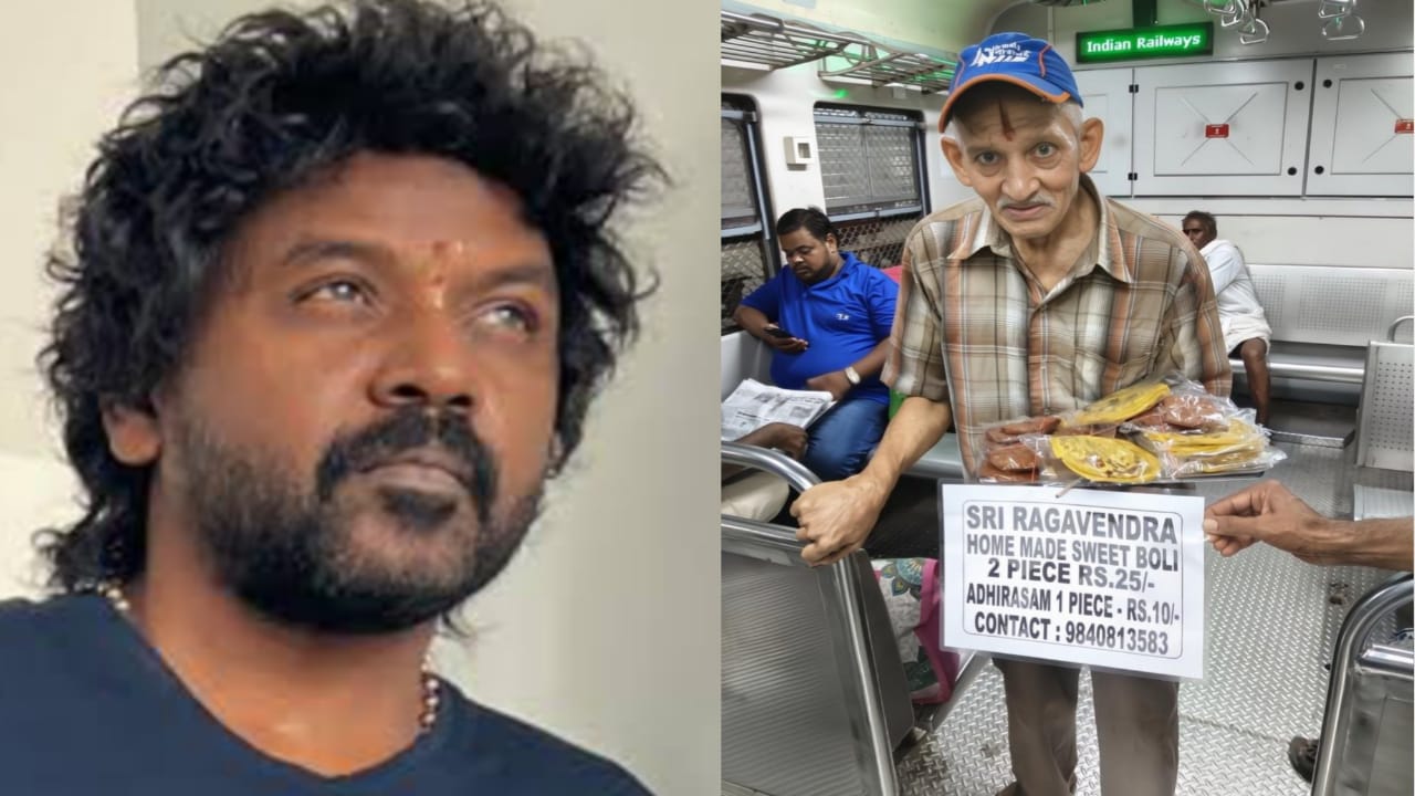 “ரயிலில் வாழ்வாதாரத்திற்காக போராடும் 80 வயது முதியவர்”… இவரை கண்டுபிடித்து தாங்க… நடிகர் ராகவா லாரன்ஸ் உருக்கமாக வேண்டுகோள்..!!!