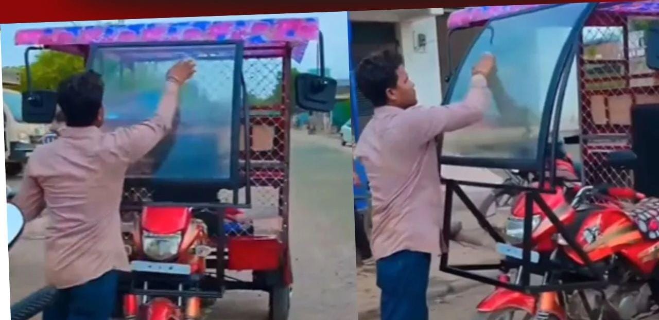 அடேங்கப்பா… உங்க கிரியேட்டிவிட்டிக்கு அளவே இல்லையா… முன்னாடி பார்த்தா பைக் மாதிரி இருக்கு.. ஆனா பின்னாடி… பைரலாகும் வீடியோ..!!!
