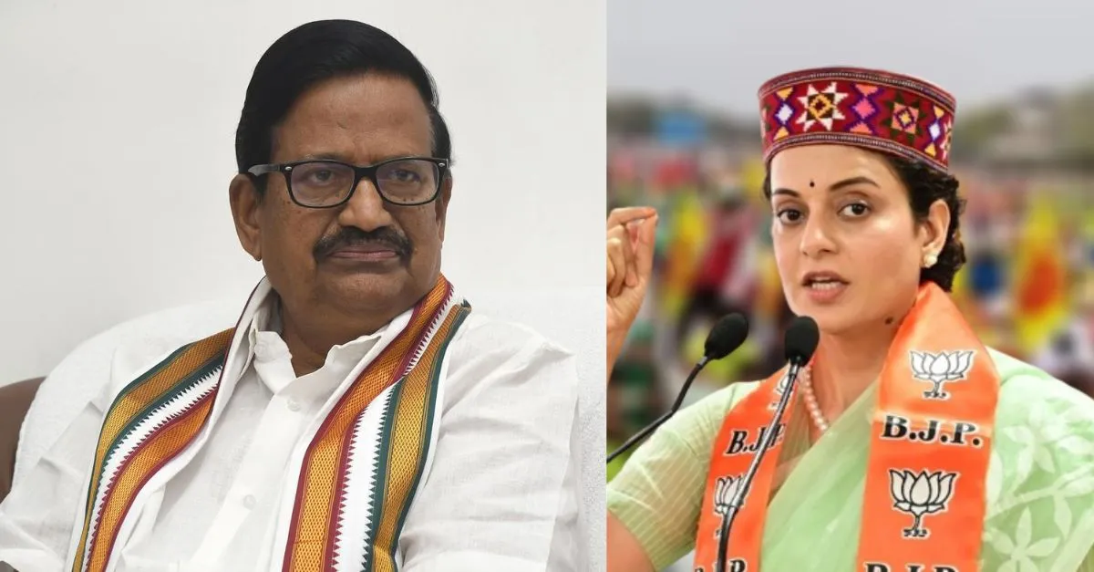 “கங்கனா ரணாவத் தமிழ்நாட்டிற்கு வந்தால் அவரை அடிச்சே ஆகணும்”…  காங்கிரஸ் மூத்த தலைவர் ஆவேச பேச்சு… வெடித்தது புதிய சர்ச்சை…!!!