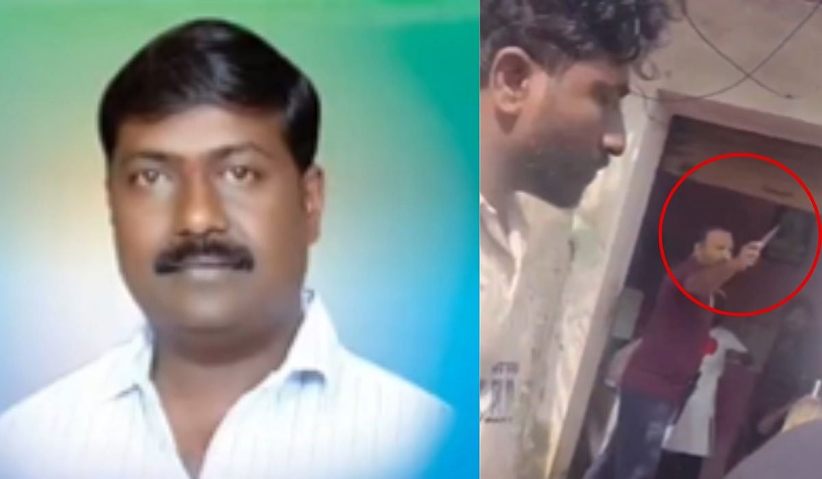 பட்டப்பகலில் படு பயங்கரம்..! பஞ்சாயத்து தலைவரை துப்பாக்கியால் சுட்டுக்கொன்ற மர்ம கும்பல்… முடி வெட்டும் கடையில் பகீர்… சிசிடிவி வீடியோ வெளியாகி பரபரப்பு..!!!!