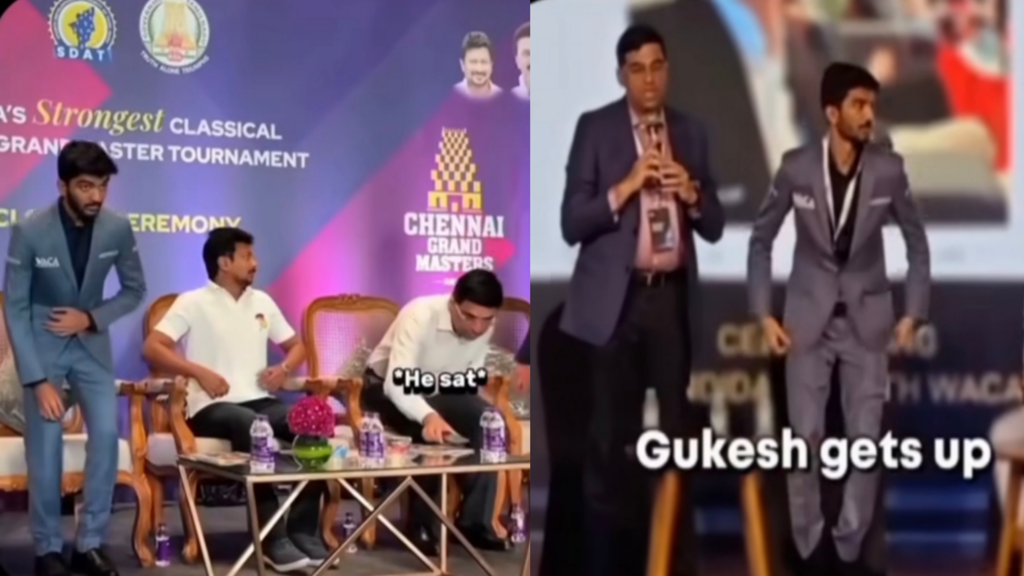 உலக செஸ் சாம்பியன் குகேஷிடம் கத்துக்கணும்…! “வயசுல சின்ன பையனா இருந்தாலும் பெரியவங்களுக்கு எவ்வளவு மரியாதை கொடுக்கிறாரு”… ஆச்சரிய வீடியோ..!!!