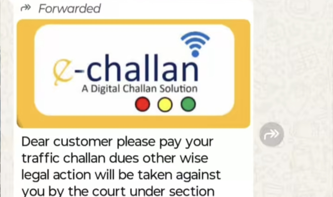 மக்களே உஷார்…. இணையத்தில் பரவும் E chellan மோசடி… வைரலாகும் வீடியோ…!!