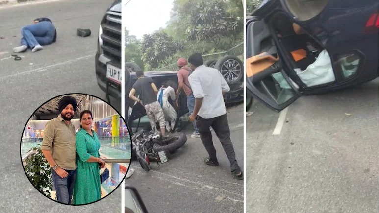 “வேகமாக வந்த BMW கார்”… பைக்கின் மீது மோதி பயங்கர விபத்து… துடிதுடித்து பலியான நிதி அமைச்சக ஊழியர்… பெண் அதிரடி கைது… பரபரப்பு வீடியோ..!!