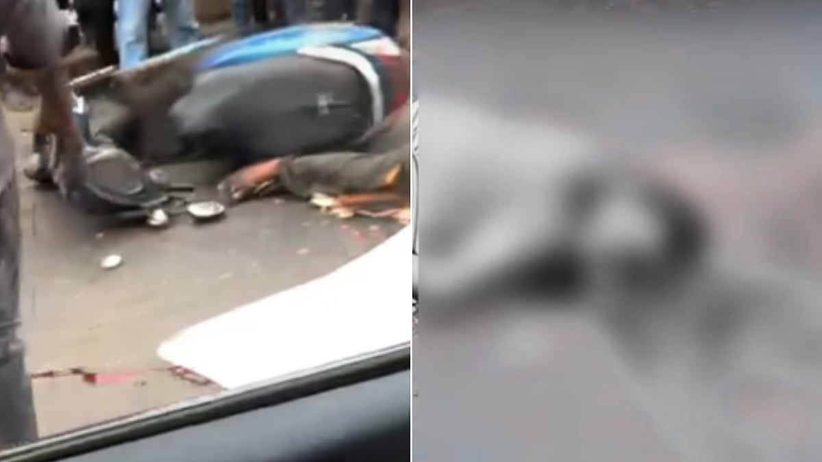 கோர விபத்து… சாலையில் சென்று கொண்டிருந்த பைக்… திடீரென கட்டுப்பாட்டை இழந்து டம்பர் லாரியின் டயரில் நசுங்கி…. பதற வைக்கும் சம்பவம்…!!!