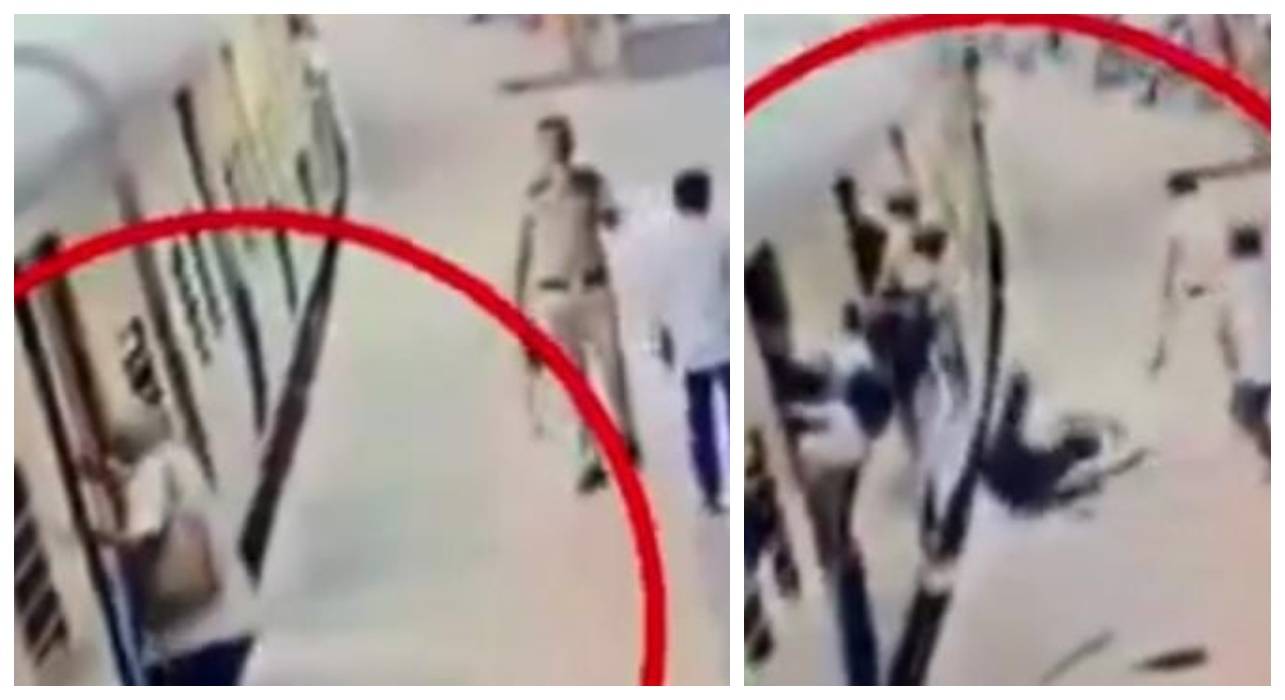 ஓடும் ரயிலில் ஏற முயன்ற முதியவர்… நிலை தடுமாறி கீழே விழுந்து… சட்டென்று ஓடிவந்து காப்பாற்றிய காவலர்… வைரலாகும் வீடியோ…!!!