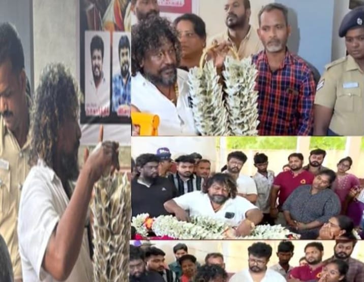 நடிகர் ரோபோ சங்கர் உடலுக்கு பணமாலை போட்டு அஞ்சலி செலுத்திய பிரபலம்…! “உருக்கமாக சொன்ன காரணம்”… வீடியோ வைரல்..!!!