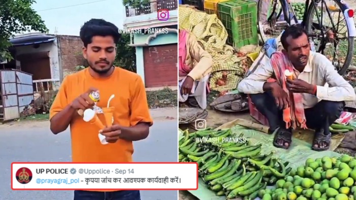 அடப்பாவி..! மனசாட்சியே இல்லையா..? “ஏழை வியாபாரிக்கு ஸ்பிரே ஐஸ்கிரீம் கொடுத்து”… நீங்கள் லைக் வாங்க இந்த அப்பாவி தான் பலிகடா..? கொந்தளிப்பை ஏற்படுத்திய வீடியோ..!!