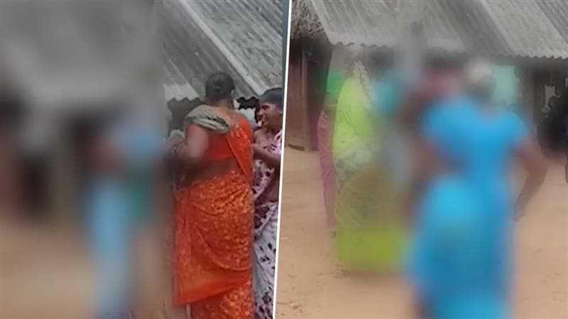 கடலூரில் பயங்கரம்.. பட்டப் பகலில் வயதான மூதாட்டியை கட்டி வைத்து சேலையை கிழித்து கொடூரமாக தாக்கிய பெண்கள்… பரபரப்பு வீடியோ…!!!