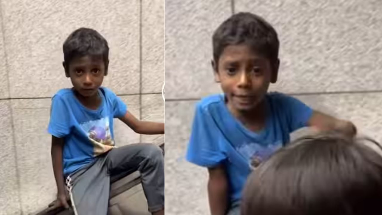 ரூ. 10 கொடு… இல்லனா உன் போன பறிச்சுடுவேன்… எஸ்கலேட்டரில் சென்ற வாலிபரிடம் 8 வயது சிறுமி செய்த செயல்…. வைரலாகும் அதிர்ச்சி வீடியோ…!!!