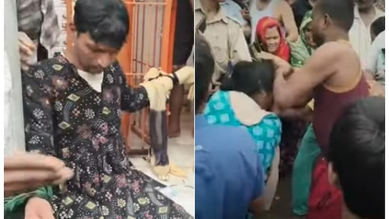 “சுடிதாரில் முகத்தை மறைத்துக் கொண்டு சென்ற பெண்”… திடீரென பிடித்து வெளுத்தெடுத்த மக்கள்… துப்பட்டாவை கழட்டியதும் தெரிந்த மீசை… விஷயம் தெரியாம இப்படி அவசரப்பட்டுட்டீங்களே.. அதிர்ச்சி வீடியோ..!!!