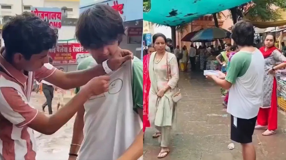 “கோவில் வாசலில் பிச்சை எடுத்தால் நல்ல சம்பாதிக்கலாம்”… திடீரென பிச்சைக்காரனாக மாறிய வாலிபர்… ஒரு நாள் வருமானம் ரூ.4500… வைரலாகும் வீடியோ…!!!