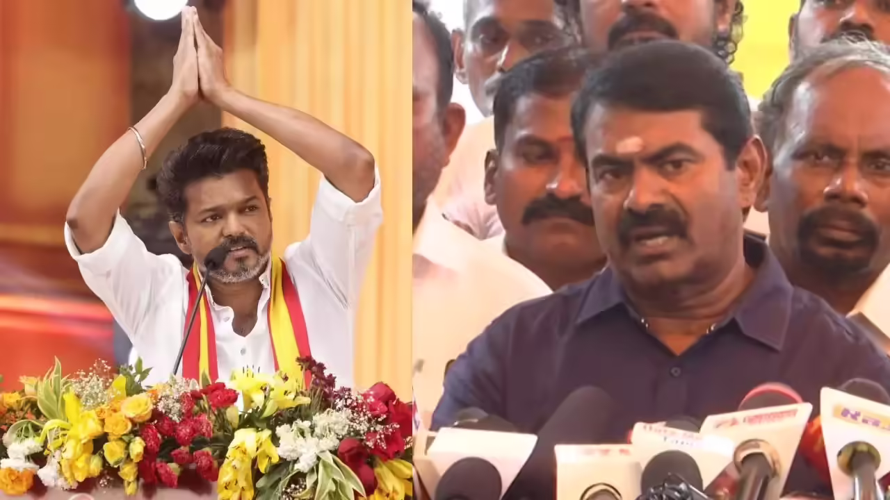 மேடையில் கேலி! மன உளைச்சலில் சீமான்! – “அவருடைய நன்மைக்காக சொன்னேன்!” – விஜய்யிடம் பாசம் காட்டி மோதலைத் தூண்டிய அந்த வார்த்தை என்ன? வைரல் வீடியோ!