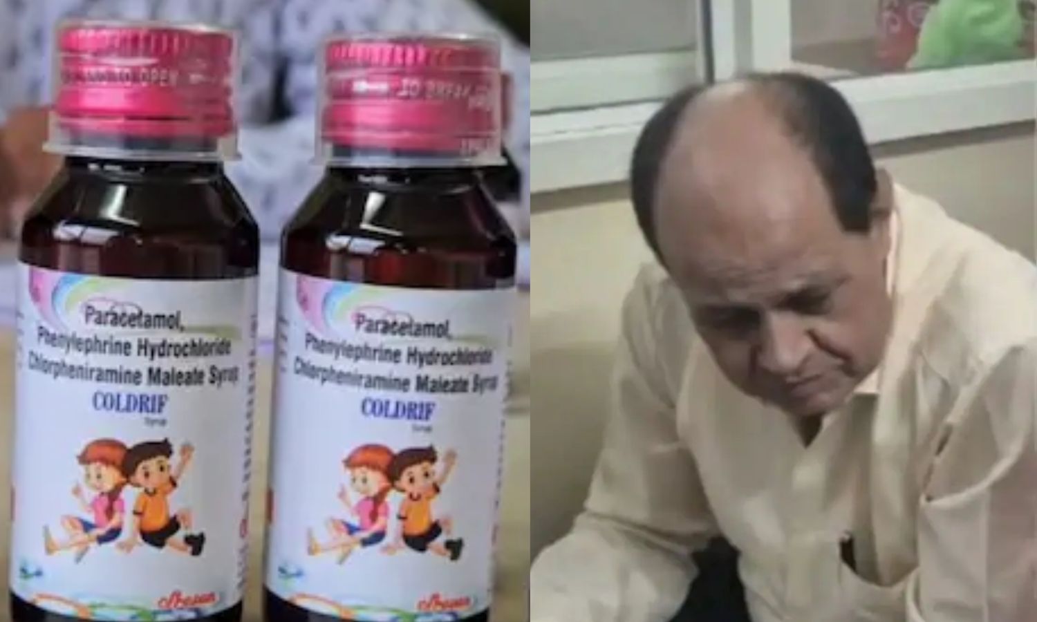 நாட்டையே உலுக்கிய இருமல் மருந்து விவகாரம்… 11 குழந்தைகள் உயிரிழப்பு.. டாக்டர் அதிரடி கைது…!!!