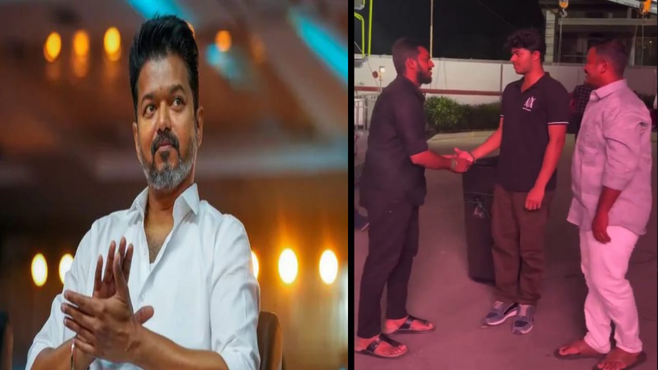 அப்பாவை போல் மகன்…. எந்த வேறுபாடும் இல்ல… இணையத்தில் வைரலாகும் வீடியோ…!!