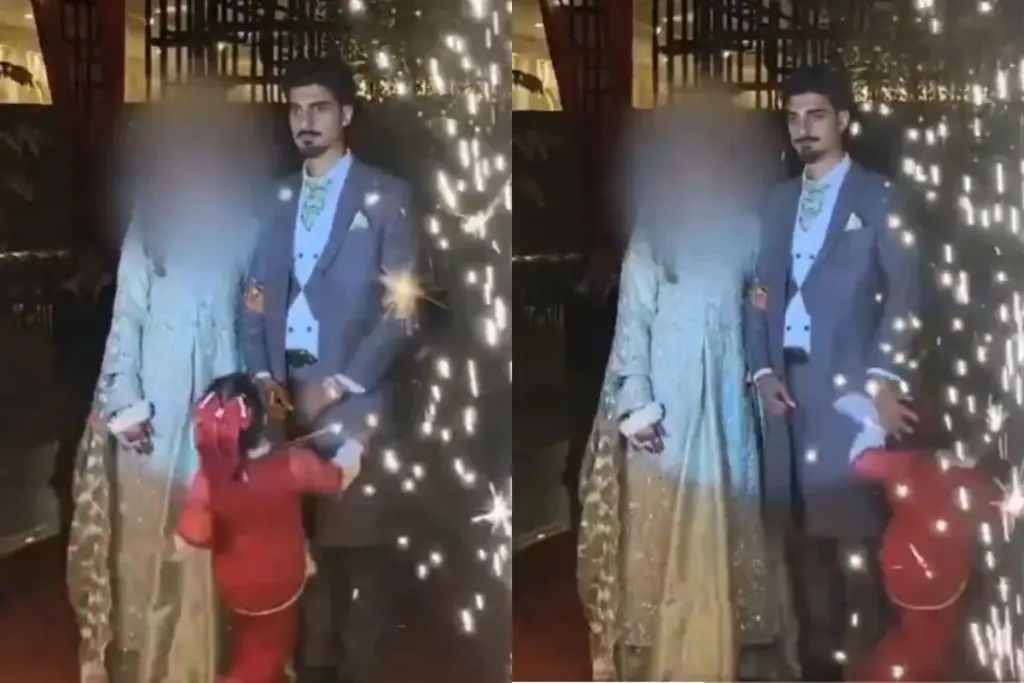ஐயோ..! மணமேடையில் நுழைந்த தம்பதியினர்… நொடியில் மணமகன் செய்த அதிர்ச்சியூட்டும் சம்பவம்… வைரலாகும் வீடியோ…!!!!
