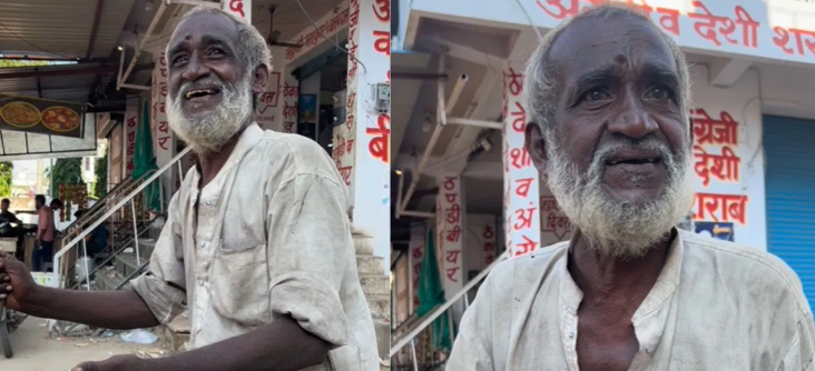 “பல் இல்லையே, அதான் இப்படி ஆச்சு” பாட்டு பாடி அசத்திய முதியவர்…. வைரலாகும் ஆச்சர்ய வீடியோ….!!
