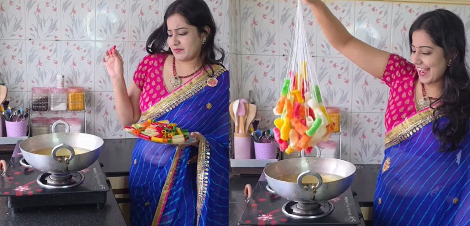 எண்ணெய் சட்டியை பார்த்தாலே பயம்…! “ஒருவேளை சூடு பட்டுட்டுன்னா”… அப்பளம் பொறிக்க பெண்ணின் அசத்தல் ட்ரிக்… நீங்களே பாருங்க.. வைரலாகும் வீடியோ..!!!