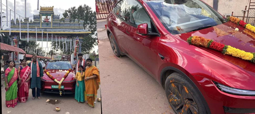 TESLA-க்கும் பூஜை முக்கியம் தான்…. எலான் மஸ்க் பார்த்தா SHOCK ஆகிருவாரு…. மருத்துவரின் X  பதிவு….!!