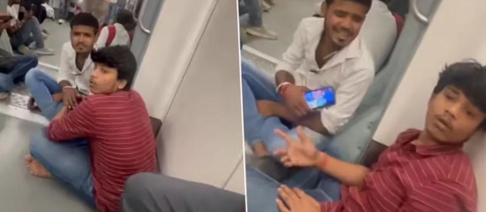 உட்காந்து விளையாடுற இடமா அது…. மெட்ரோ ரயிலில் LUDO…. மத்த பயணிகளுக்கு இடையூறு வேற…. வைரலாகும் வீடியோ….!!