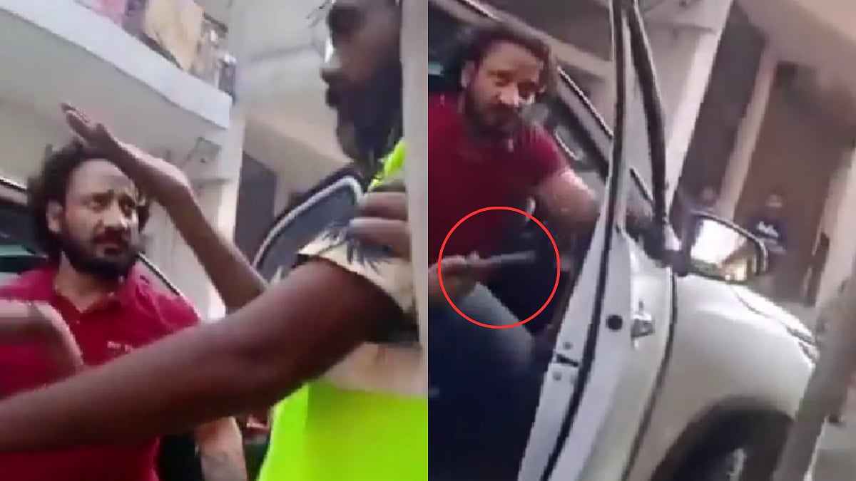 பட்டப் பகலில் தூய்மை பணியாளரை துப்பாக்கியை காட்டி மிரட்டிய நபர்… பலமுறை தாக்கி… வைரலாகும் அதிர்ச்சி வீடியோ….!!!