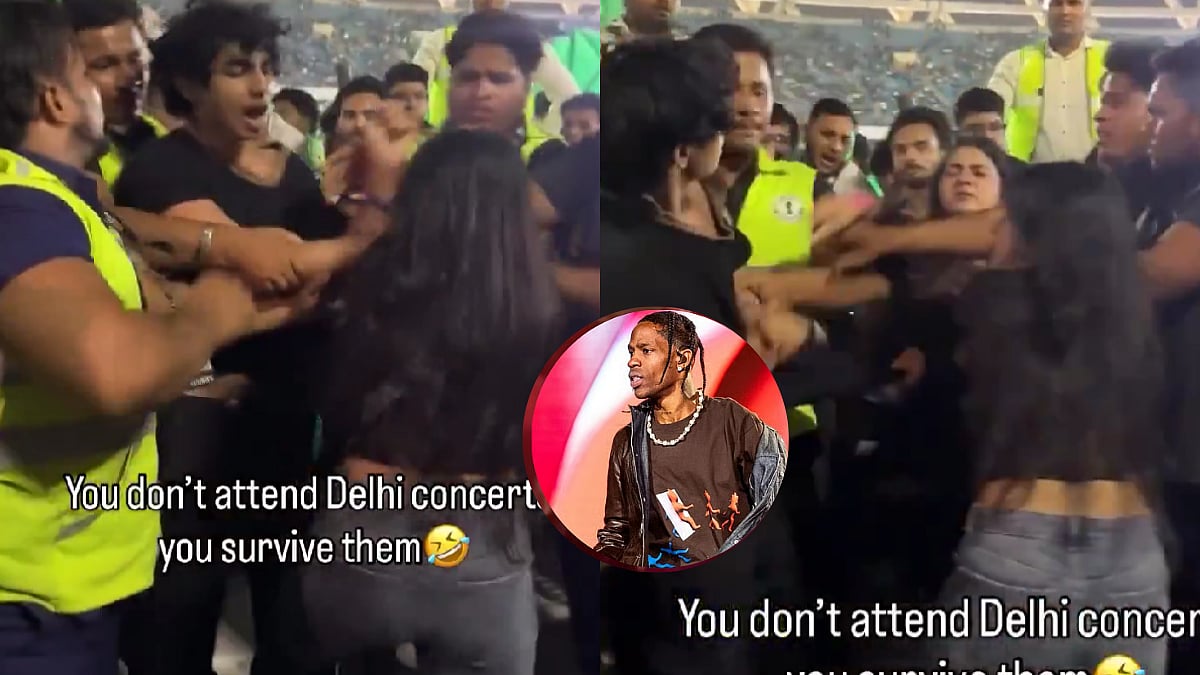 டெல்லி கச்சேரியில் வெடித்த சண்டை…. ரசிகர்களுக்குள் மோதல்…. டிராவிஸ் ஸ்காட் ஷோவில் நடந்த பரபரப்பு…. வைரல் வீடியோ….!!