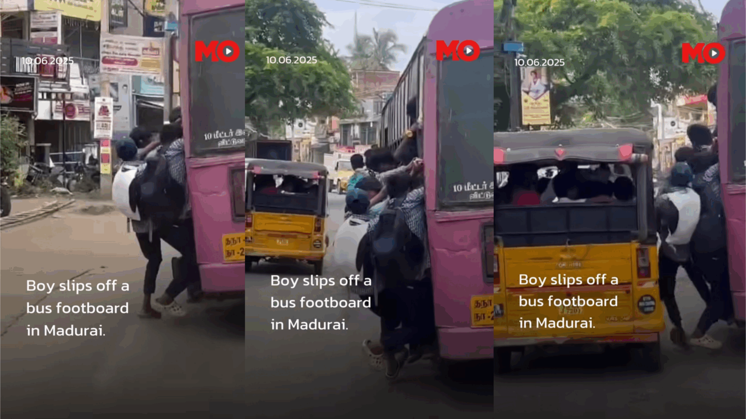 மதுரை : நிற்க கூட இடமில்ல…. “ஆட்டோவில் இடித்து கீழே விழுந்த மாணவன்” வைரலாகும் பகீர் வீடியோ…!!
