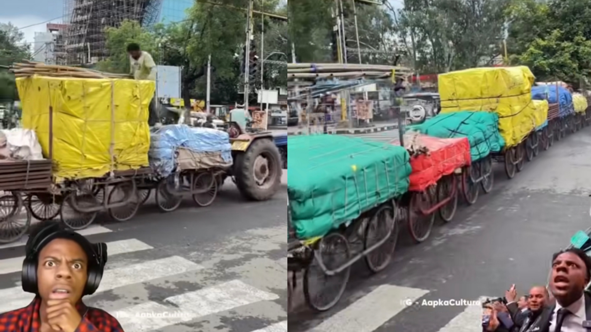 ட்ராக்டரா இல்ல ட்ரெயினா…? “பார்த்தா அசந்து போயிடுவீங்க” இணையத்தில் வைரலாகும் வீடியோ…!!