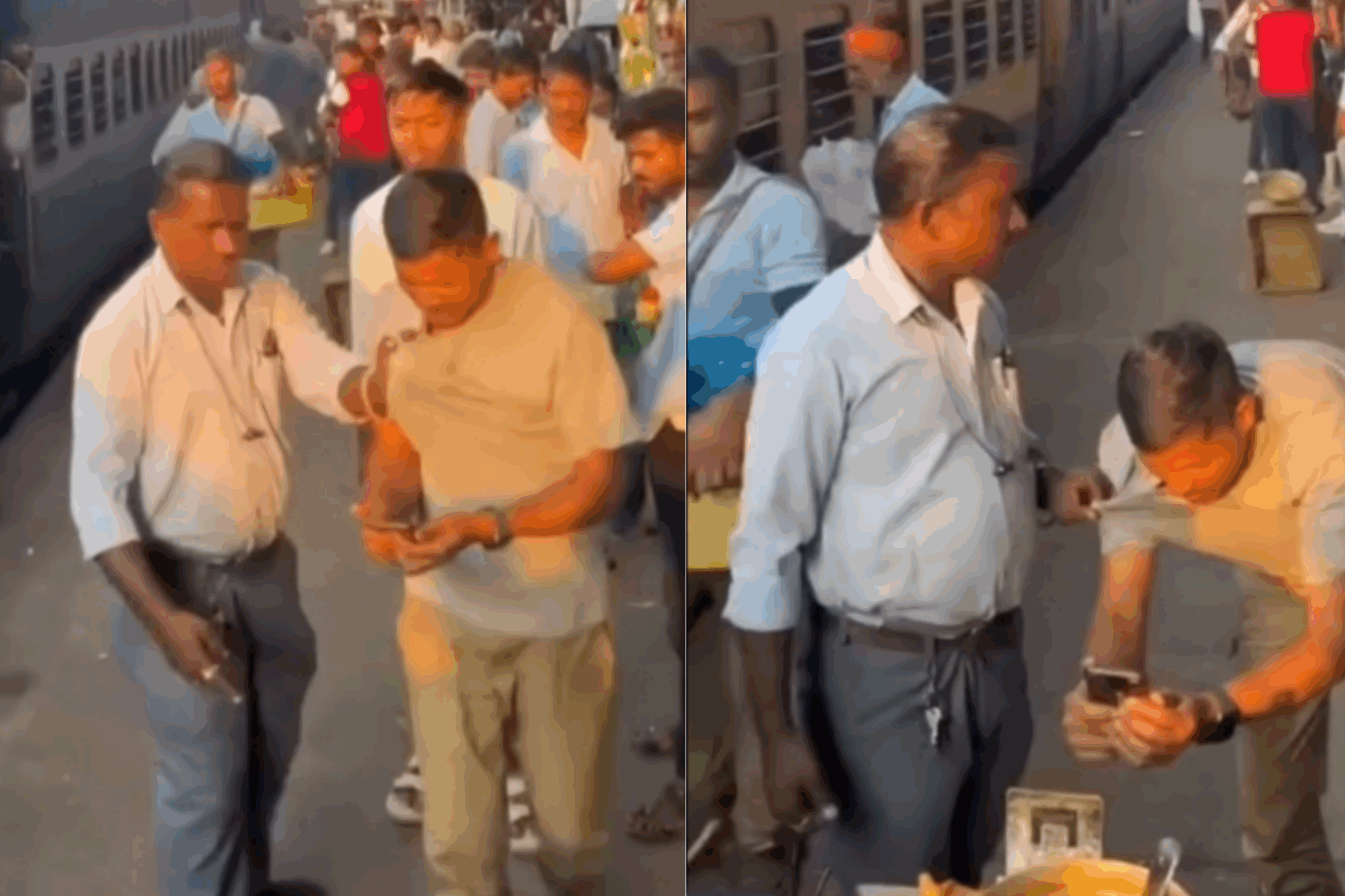 ஜாக்கிரதை மக்களே… “Online Payment” மட்டுமே நம்பாதீங்க… நீங்களும் இப்படி சிக்கிக்காதீங்க…. வைரலான அதிர்ச்சி வீடியோ…. RPF-ன் அதிரடி நடவடிக்கை….!!