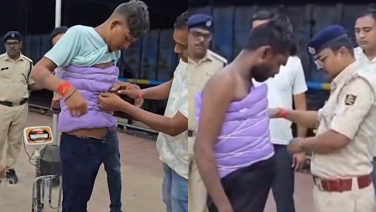 ரயில் நிலையத்தில் சிக்கிய 6 பேர்…. சட்டையை கழட்டியதும் தெரிந்த உண்மை…. மொத்த மதிப்பு ரூ.2,22,000….RPF-ன் அதிரடி நடவடிக்கை….!!