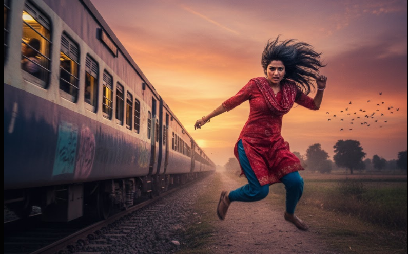 ஷாக்! ஓடும் ரயிலில் இருந்து திடீர் என குதித்த பெண் பயணி! – காரணம் கேட்டா நீங்களே மிரண்டு போவீங்க!
