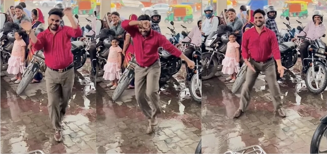 எங்க வேணாலும் ஆடலாம் போல…. எப்படி இடுப்ப வளைச்சு வளைச்சு ஆடுறாரு…. பெட்ரோல் பங்கில் அனைவரையும் அசத்திய இளைஞர்…. வைரலாகும் காணொளி….!!