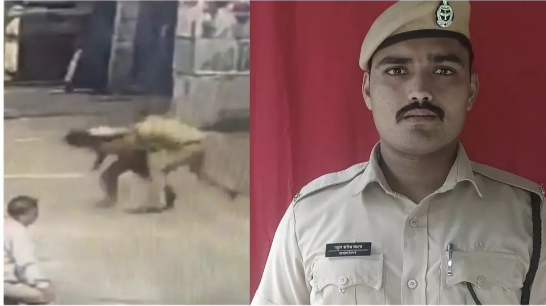 திக்திக் நிமிடங்கள்! திடீரென ரயில் முன் பாய முயற்சி…. விரைந்து காப்பாற்றிய போலீசார்…. வைரலாகும் அதிர்ச்சி வீடியோ….!!