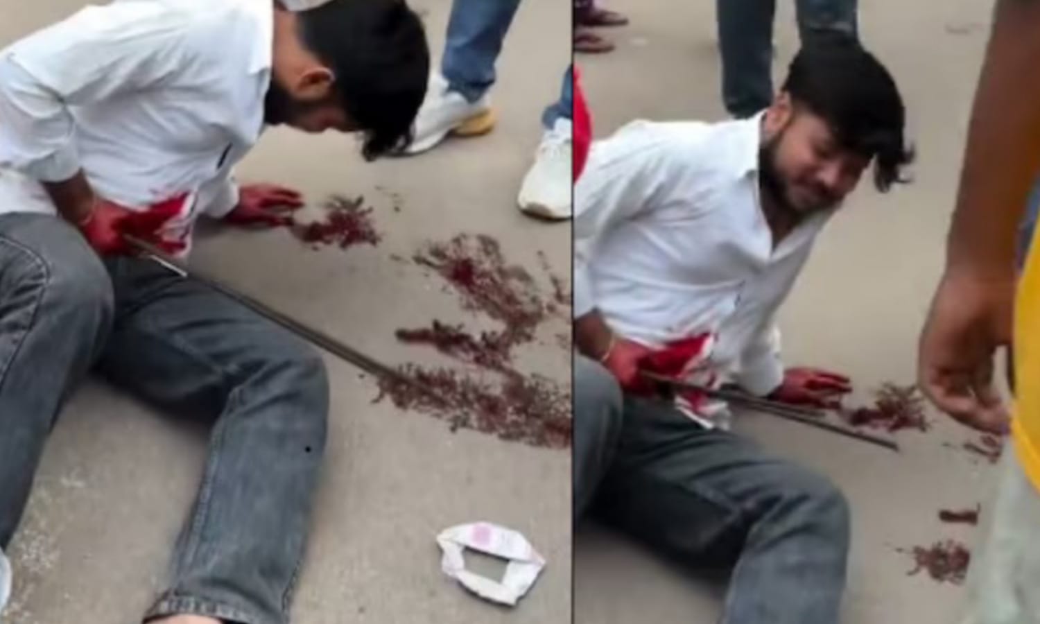 சாலையில் ரத்தம், வலியால் துடித்த இளைஞன்! இது விபத்து அல்ல… ஷூட்டிங்! மக்களை ஏமாற்றிய திகைப்பூட்டும் யதார்த்தக் காட்சி..!!!