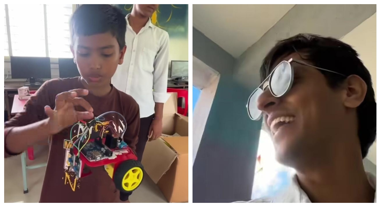 அட இது நம்ம அரசு பள்ளியா?… சரளமாக ஜாப்பனீஸ் மொழி பேசும் மாணவர்கள்… ரோபோடிக்ஸ் கூட தெரிஞ்சு வச்சிருக்காங்க… வைரலாகும் வீடியோ…!!!