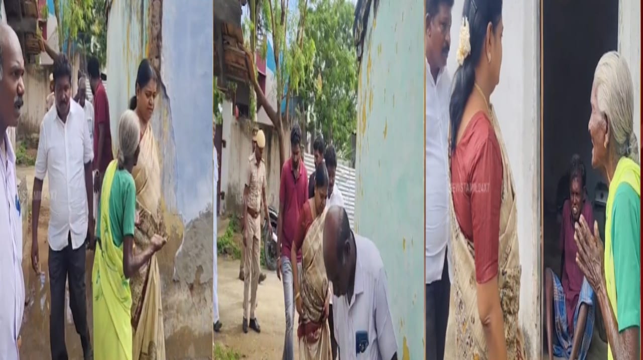 “என் பையன் நடக்க முடியாம இருக்கான்!”  அமைச்சரிடம் அழுதபடி கேட்ட மூதாட்டி – உடனடியாக உத்தரவு விட்ட கீதாஜீவனின் மனிதநேயம் வீடியோ..!!!